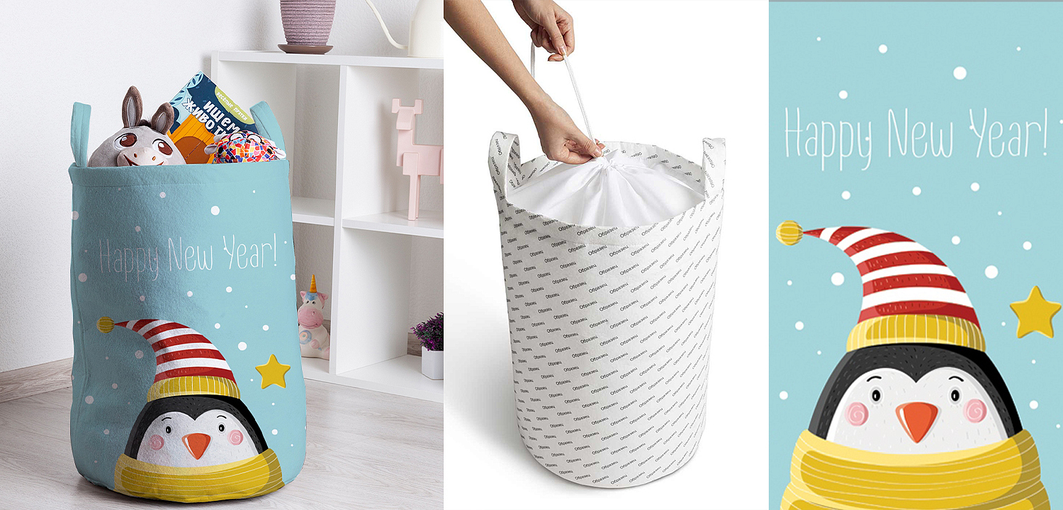 Корзина Christmas Penguin Basket Корзина Christmas Penguin Basket - Loft-Concept в Перми