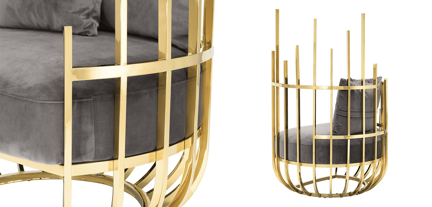 Кресло Eichholtz Chair Santorini Right Кресло Eichholtz Chair Santorini Right - Loft-Concept в Перми