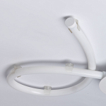 Люстра белого цвета с тремя изогнутыми светодиоидными плафонами Luke Lampco Tracer Lamp варинант исполнения - 8 | Loft Concept в Перми