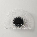 Бра из текстурированного прозрачного стекла с изогнутым краем Textured Glass  варинант исполнения - 4 | Loft Concept в Перми