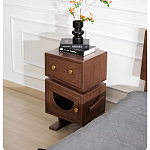 Тумбочка прикроватная с ящиком и дверцей Робот Robot Desk варинант исполнения - 4 | Loft Concept в Перми