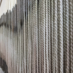 Пейзаж из нитей Макраме Wall decor Black and White Landscape варинант исполнения - 3 | Loft Concept в Перми