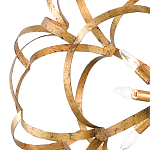 Люстра круглая в виде объёмного цветка Golden Flower Sphere варинант исполнения - 1 | Loft Concept в Перми