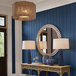 Настольная лампа с корпусом из цветков колокольчика Cascade of Blue Flowers варинант исполнения - 3 | Loft Concept в Перми