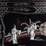 Шкаф черный в китайском стиле  Chinese Cabinet Black варинант исполнения - 3 | Loft Concept в Перми