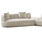 Угловой диван Calypso с поворотным механизмом и пуфом   варинант исполнения - 2 | Loft Concept в Перми