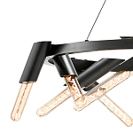 Люстра круглая с трубчатыми лампочками Vanguard Circle варинант исполнения - 2 | Loft Concept в Перми