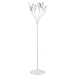 Торшер белый с плафонами в виде лепестков Delicate Flower варинант исполнения - 1 | Loft Concept в Перми