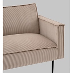 Диван современный вельветовый прямой Worcester Бежевый  варинант исполнения - 3 | Loft Concept в Перми