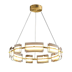 Люстра круглая с янтарными стеклянными плафонами Lighting of Space варинант исполнения - 1 | Loft Concept в Перми