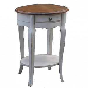 Тумба прикроватная овальная с ящиком Interiors Romance