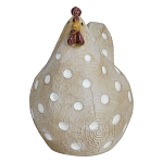 Статуэтка курица с текстурной поверхностью бежевого цвета Rustic Chicken варинант исполнения - 1 | Loft Concept в Перми