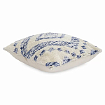 Чехол на подушку с узором в этно-стиле Blue Ikat варинант исполнения - 1 | Loft Concept в Перми