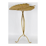 Столик приставной с столешницей Тропический лист Tropical Forest gold варинант исполнения - 2 | Loft Concept в Перми
