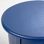 Синяя тумба на фигурных ножках Shelby варинант исполнения - 4 | Loft Concept в Перми