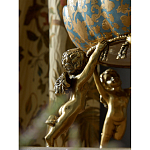 Чаша с орнаментом на бронзовых ножках в виде ангелов Eden Garden варинант исполнения - 6 | Loft Concept в Перми