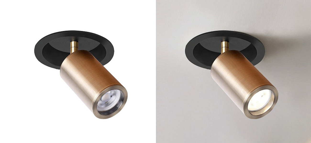 Встраиваемый поворотный спот Modern Spot Brass Встраиваемый поворотный спот Modern Spot Brass - Loft-Concept в Перми
