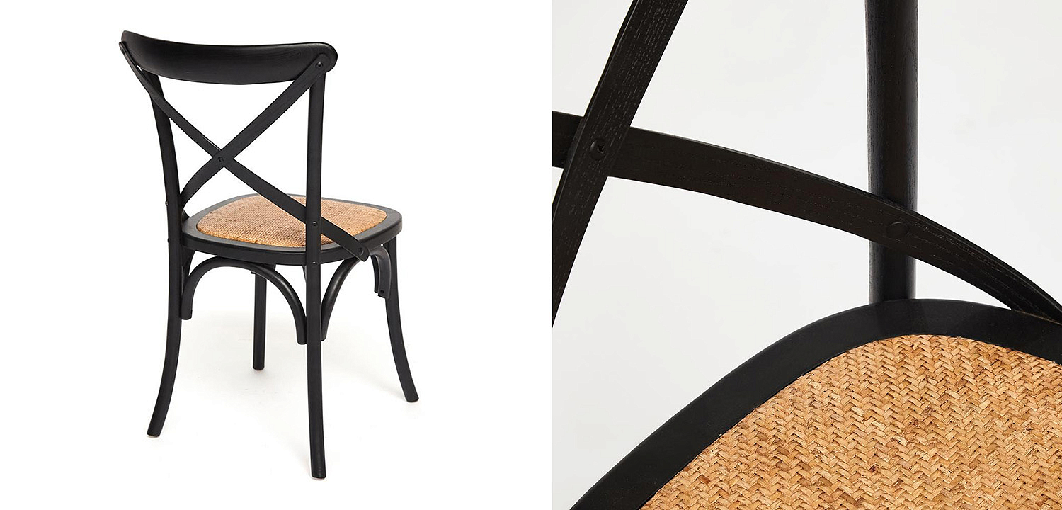 Стул Chaise Provence en Bois noir черный Стул Chaise Provence en Bois noir черный - Loft-Concept в Перми