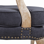 Кресло Aubrey Classical Armchair dark grey velour варинант исполнения - 6 | Loft Concept в Перми