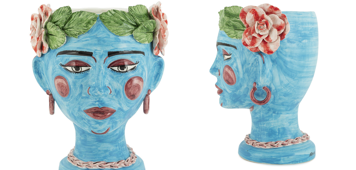 Ваза VASE HEAD SELVA COLOR Light blue Ваза VASE HEAD SELVA COLOR Light blue - Loft-Concept в Перми