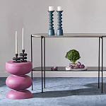 Подсвечник фигурный голубой Bright Accent 33 см варинант исполнения - 3 | Loft Concept в Перми