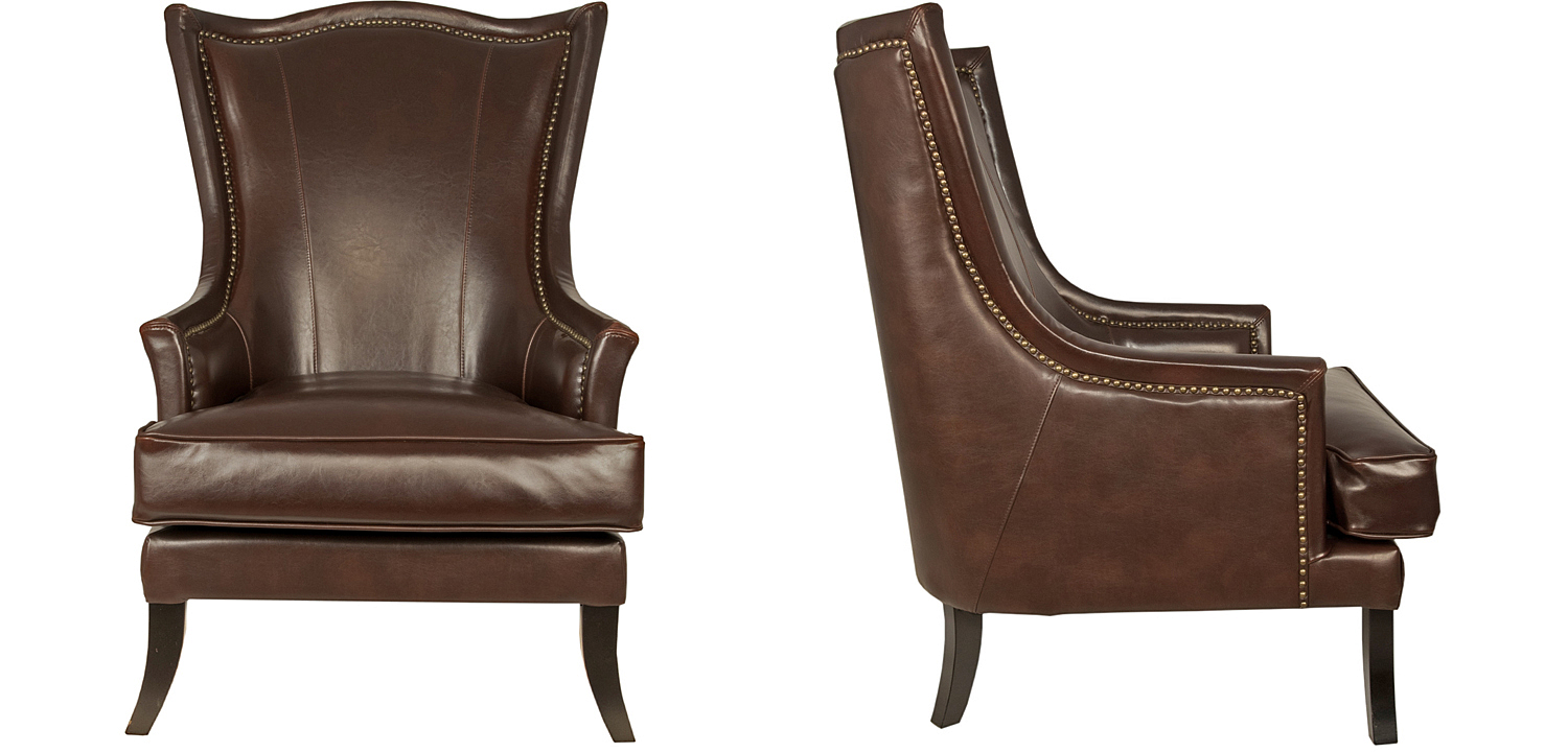 Кресло Gregoir Armchair натуральная кожа Кресло Gregoir Armchair натуральная кожа - Loft-Concept в Перми
