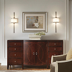 Бра вертикальное с белым полукруглым плафоном и длинным стержнем S Kichler варинант исполнения - 15 | Loft Concept в Перми