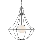 Подвесной светильник из тонких прутьев в форме колокола Forged Thin Rods варинант исполнения - 1 | Loft Concept в Перми