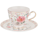 Чайный сервиз из фарфора на 6 персон 14 предметов Flower Porcelain Collection варинант исполнения - 2 | Loft Concept в Перми