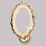 Бра овальное светодиодное с золотистым каркасом Ring of Fire варинант исполнения - 1 | Loft Concept в Перми