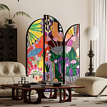 Ширма цветочный принт Colored Partition варинант исполнения - 2 | Loft Concept в Перми