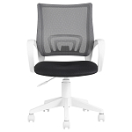 Офисное кресло с основанием из белого пластика Desk chairs Black варинант исполнения - 2 | Loft Concept в Перми