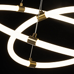 Люстра подвесная с двумя пересекающимися белыми светодиоидными кольцами Luke Lampco Tracer Lamp варинант исполнения - 5 | Loft Concept в Перми