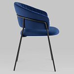 Стул в велюре синего цвета Horizon варинант исполнения - 2 | Loft Concept в Перми