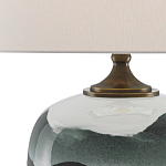 Настольная лампа с волнистым принтом Green Wavy Lamp варинант исполнения - 1 | Loft Concept в Перми