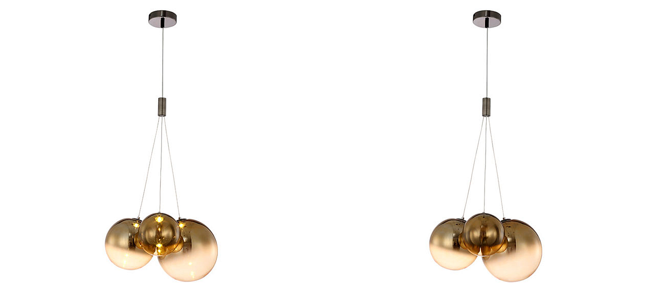 Светильник подвесной Golden balls lamp Светильник подвесной Golden balls lamp - Loft-Concept в Перми