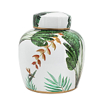 Ваза с крышкой фарфоровая с ручной росписью Leopard Collection  варинант исполнения - 2 | Loft Concept в Перми