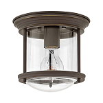 Потолочный светильник для ванных комнат со стеклянным плафоном и одной лампой Hinkley варинант исполнения - 8 | Loft Concept в Перми