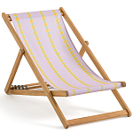 Шезлонг из акации и ткани Argentina варинант исполнения - 2 | Loft Concept в Перми