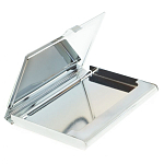 Визитница карманная металлическая с накладкой из натурального камня Серафинит Stone Business Card Holders  варинант исполнения - 3 | Loft Concept в Перми