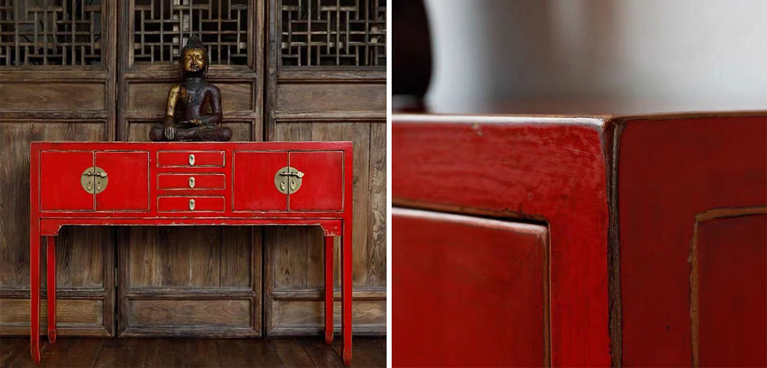 Красная Консоль в Китайском Стиле Red Console Chinese Красная Консоль в Китайском Стиле Red Console Chinese - Loft-Concept в Перми