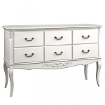 Консоль белая из массива бука с ящиками в стиле прованс White Provence варинант исполнения - 1 | Loft Concept в Перми