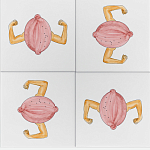 Плитка дизайнерская с узором Лимон варинант исполнения - 1 | Loft Concept в Перми