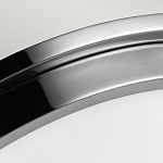 Потолочный светильник для ванных комнат цвета хром с вытянутым плафоном из молочного стекла Feiss варинант исполнения - 4 | Loft Concept в Перми