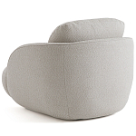 Полукруглое кресло из обивки меланж Halle Melange Armchair варинант исполнения - 7 | Loft Concept в Перми