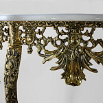 Консоль из бронзы с мраморной столешницей Bronze Console варинант исполнения - 1 | Loft Concept в Перми