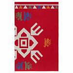 Плед хлопковый по мотивам чувашских орнаментов Ural and Siberian Patterns варинант исполнения - 1 | Loft Concept в Перми