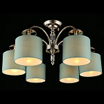 Люстра потолочная Nikoletta с бирюзовым плафоном варинант исполнения - 1 | Loft Concept в Перми