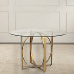 Стол обеденный круглый с основанием из 2-х пересекающихся колец Modern Geometric Silhouette варинант исполнения - 2 | Loft Concept в Перми