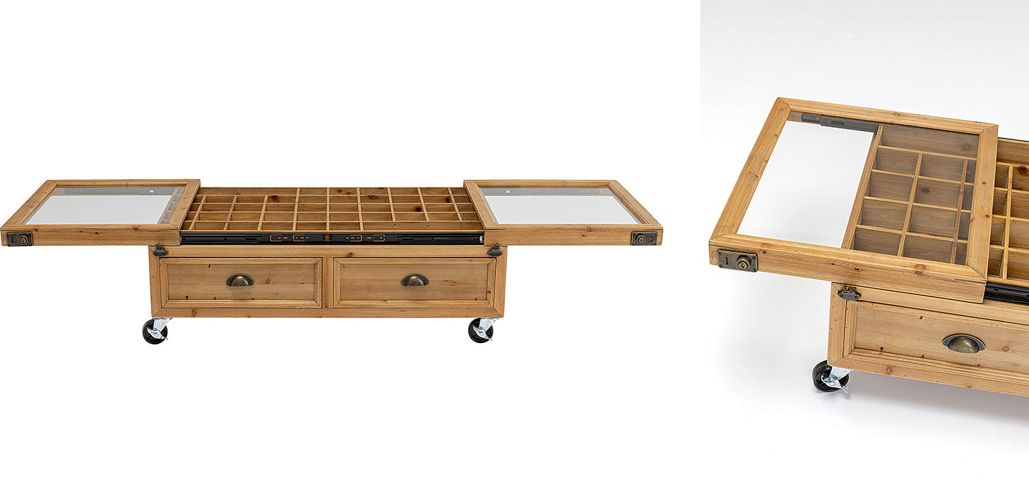 Кофейный стол Wooden Storage Space Кофейный стол Wooden Storage Space - Loft-Concept в Перми